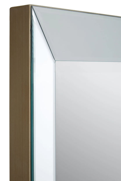 Topsham Champagne Frame Large Full Length Wall Mirror