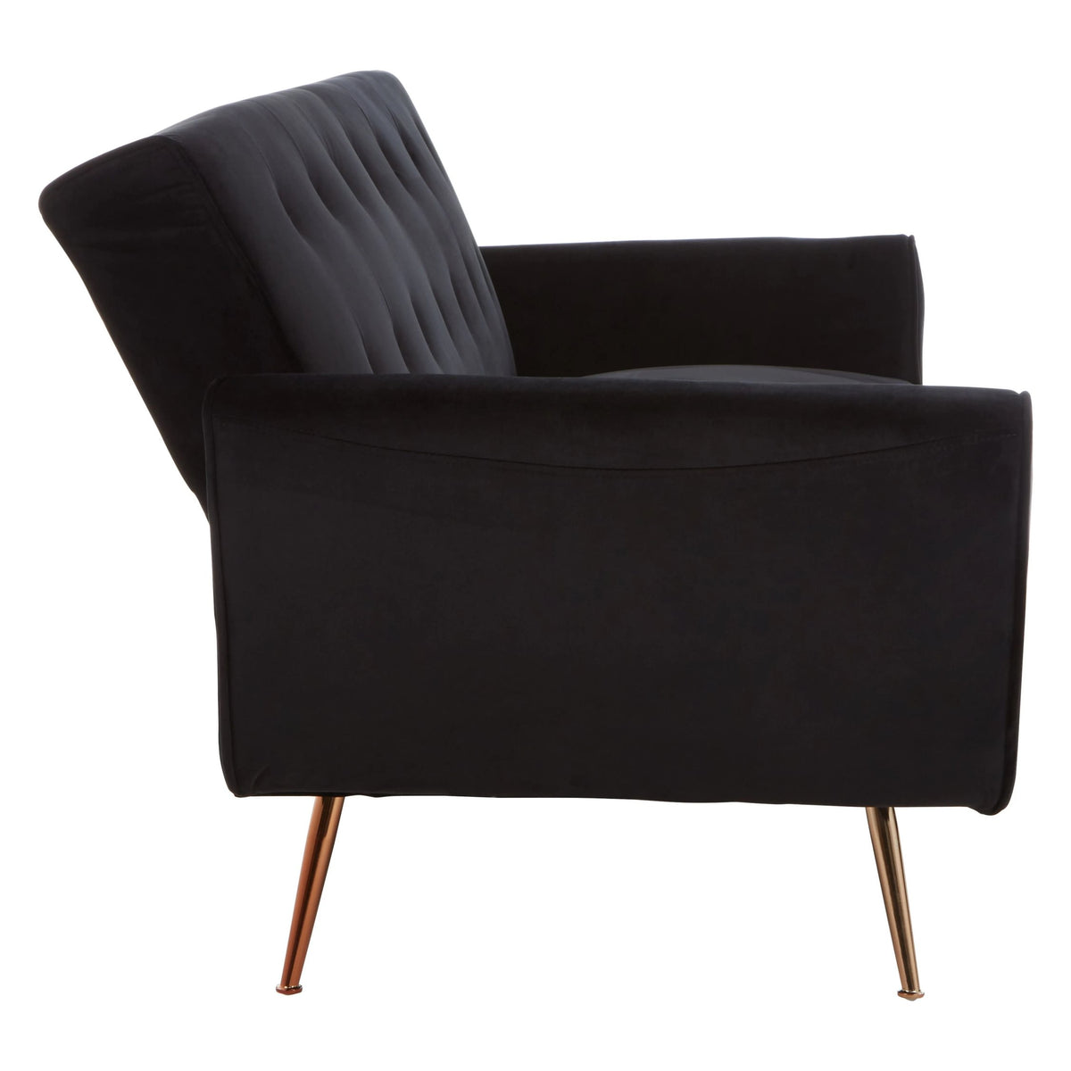 Orford Black Velvet Sofa Bed