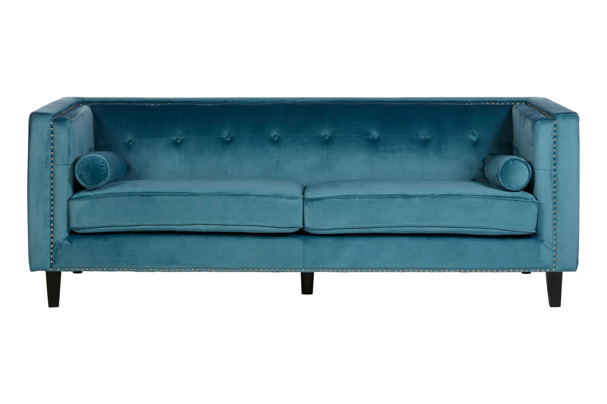 Soho 3 Seat Velvet Sofa 