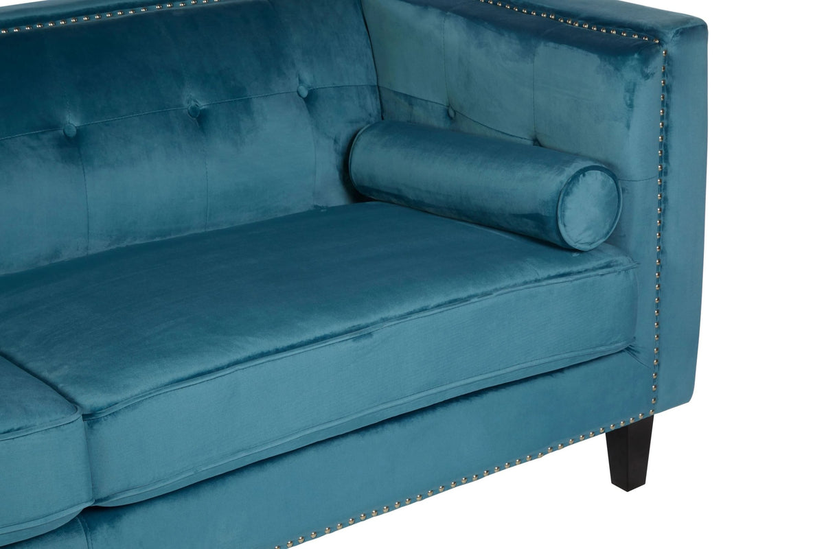 Soho 3 Seat Velvet Sofa 