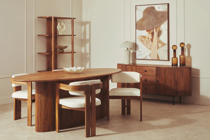 Stirling Mango Wood Oval Dining Table 