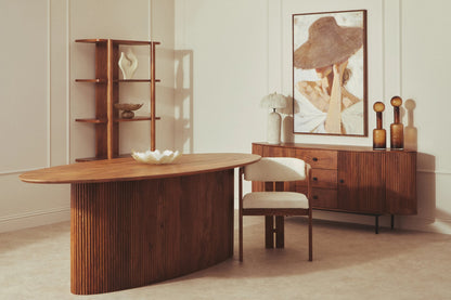 Stirling Mango Wood Oval Dining Table 