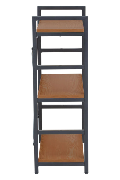 Edale 3 Tier Wood Finish Shelf Unit