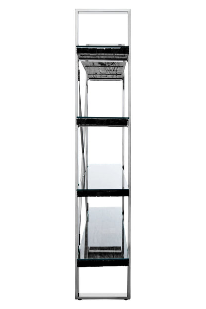 Madison Recycled Wood Four Tier Shelf Unit 