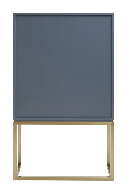 Oxford Grey Shagreen Effect Cabinet