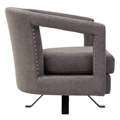 Ascot Velvet Swivel Chair 