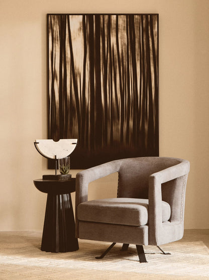 Ascot Velvet Swivel Chair 