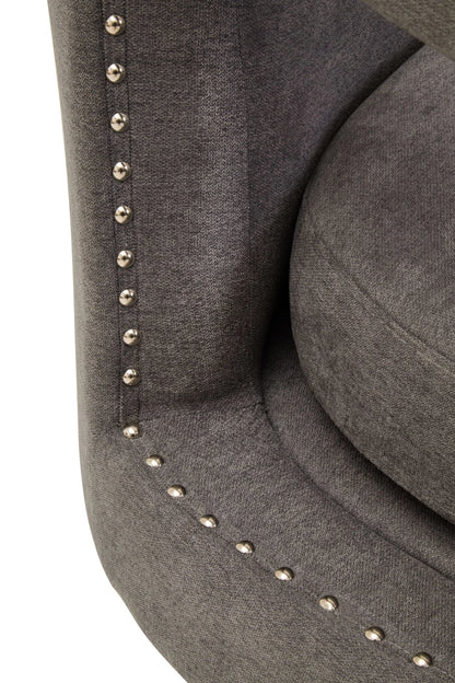 Ascot Velvet Swivel Chair 