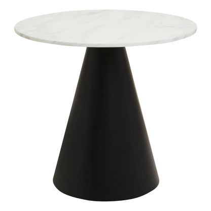 Devon Round White Marble Top Dining Table