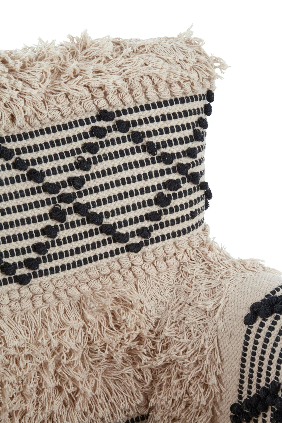 Granada Black and White Shaggy Berber Style Armchair