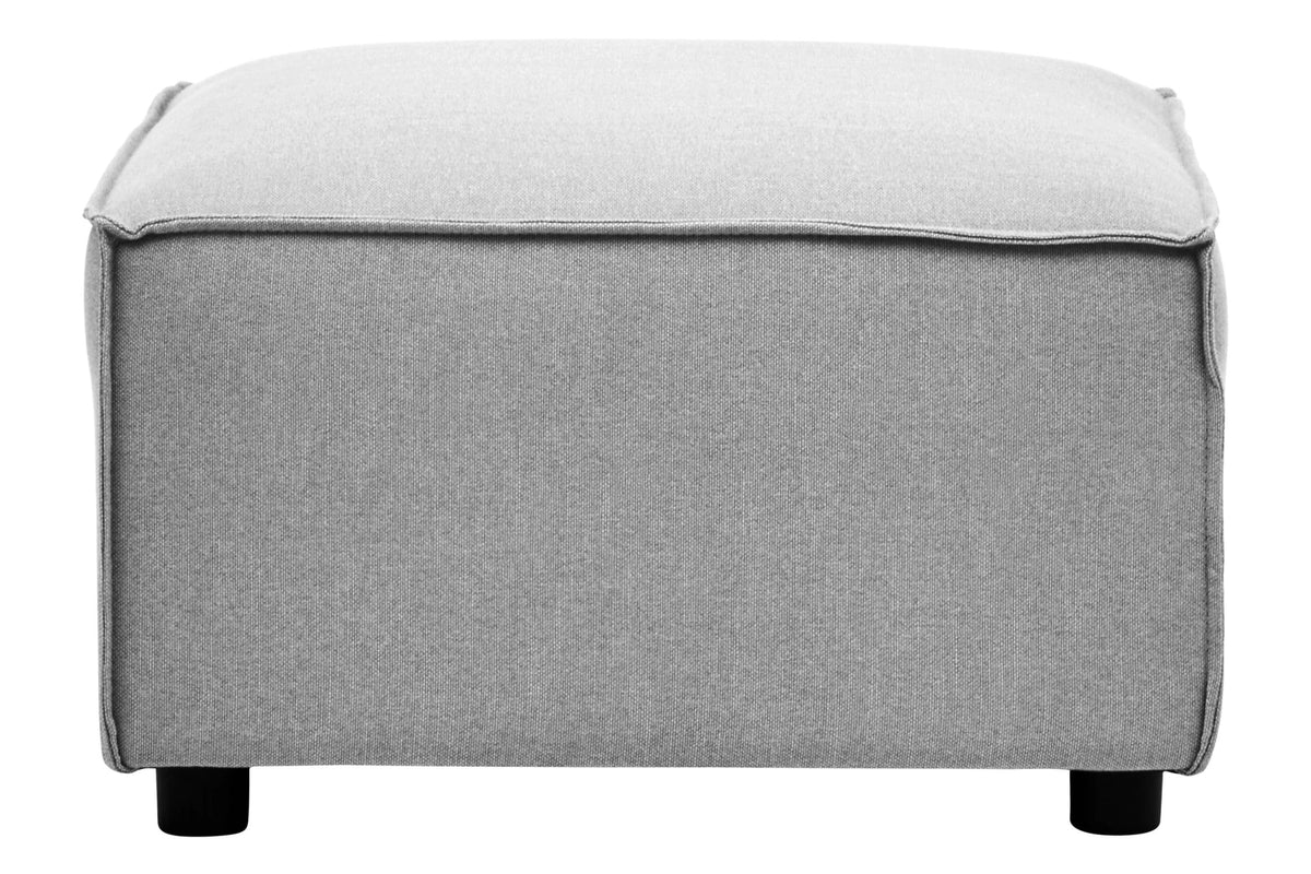 Marylebone Grey Fabric Modular Ottoman
