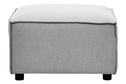 Marylebone Grey Fabric Modular Ottoman