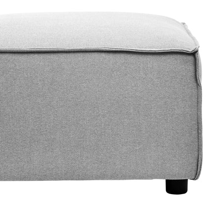 Marylebone Grey Fabric Modular Ottoman