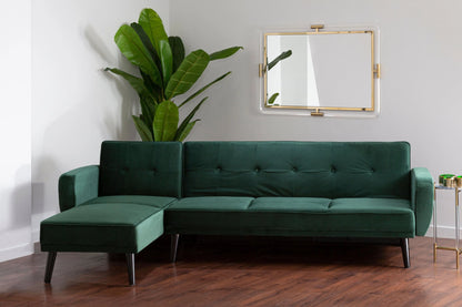 Hambleden 3 Seat Green Sofa Bed