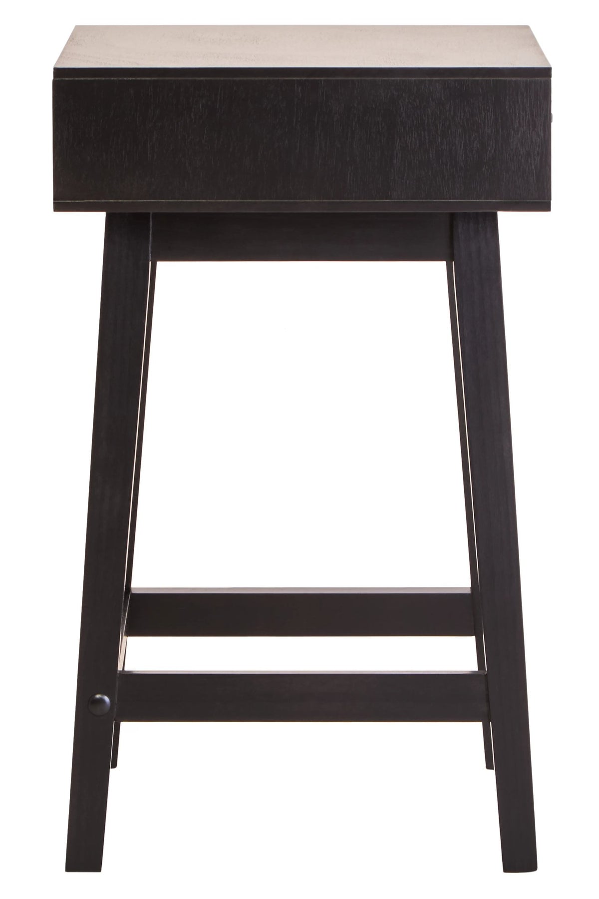 Savoy One Drawer Black Finish Wooden Side Table