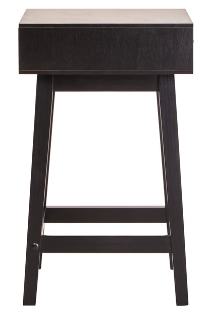 Savoy One Drawer Black Finish Wooden Side Table