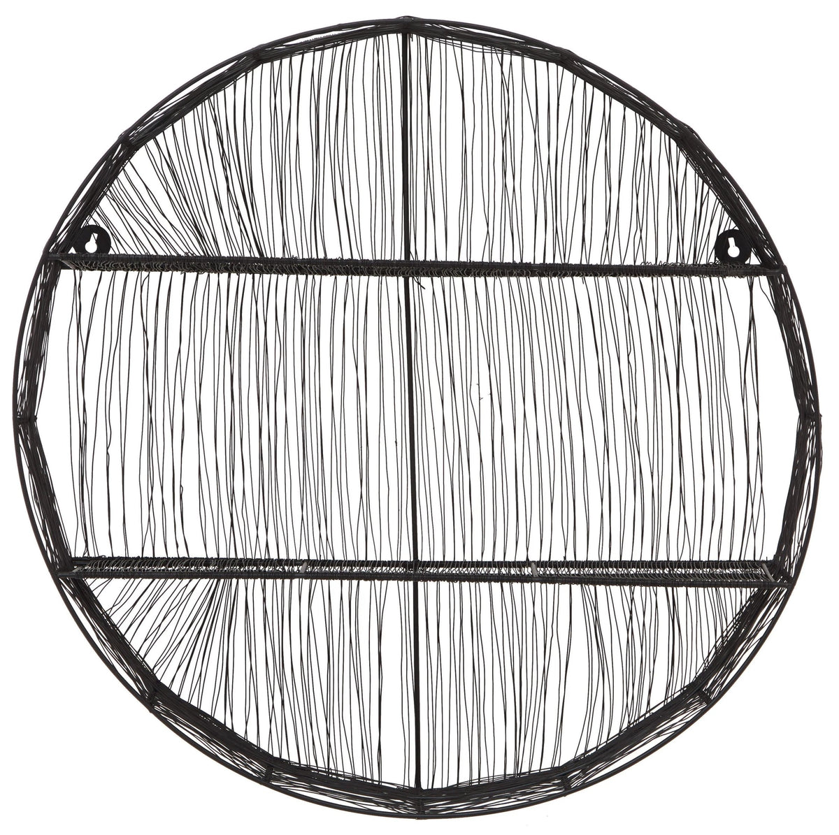 Wetherby Black Wire Round Wall Shelf