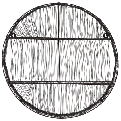 Wetherby Black Wire Round Wall Shelf