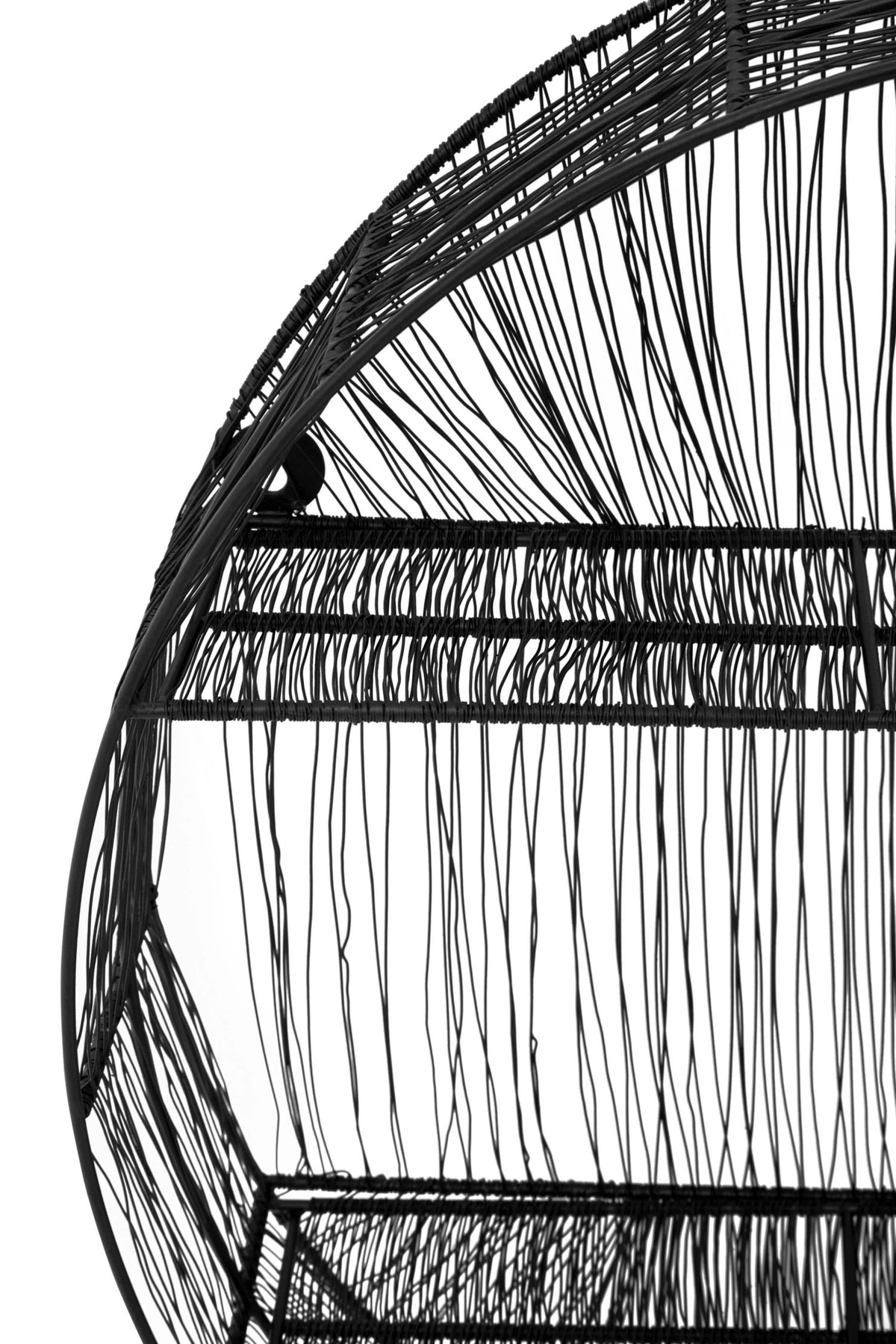 Wetherby Black Wire Round Wall Shelf