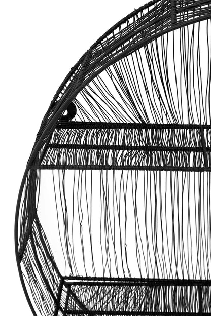Wetherby Black Wire Round Wall Shelf