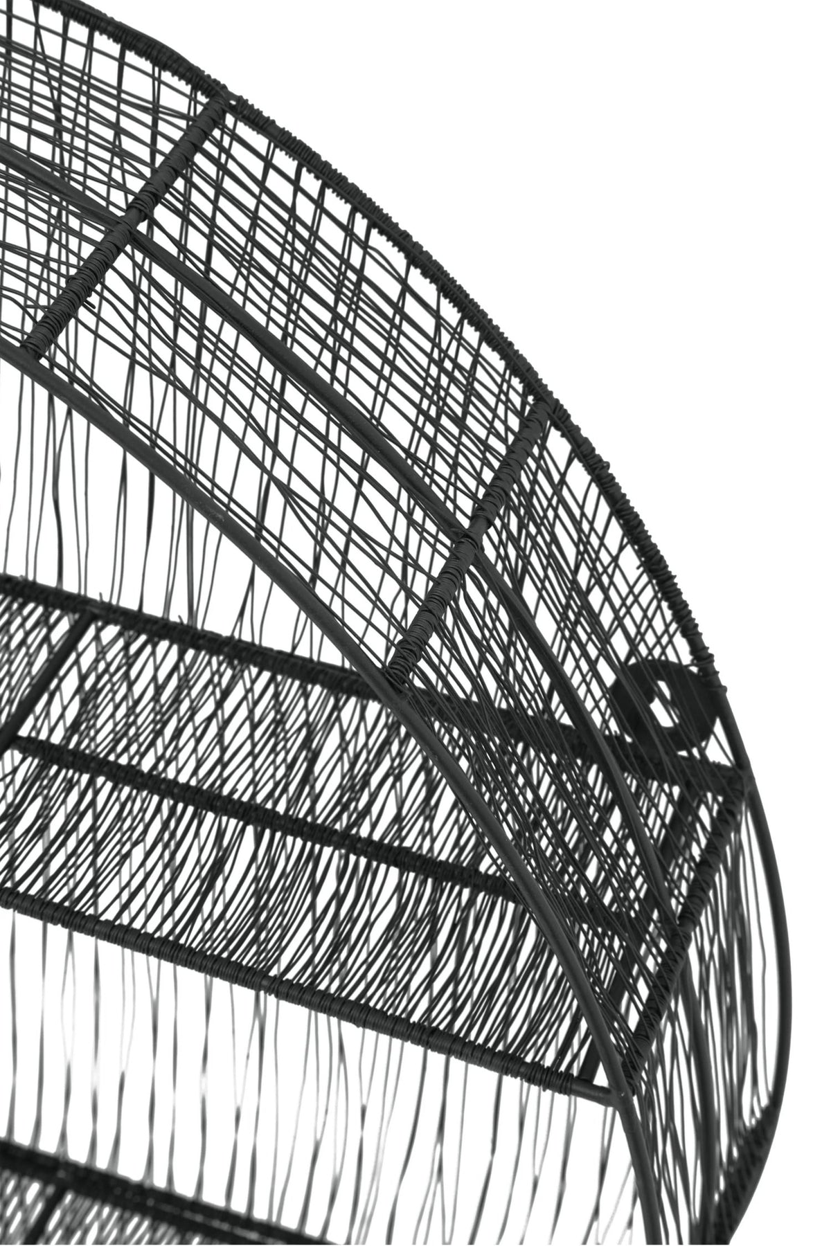 Wetherby Black Wire Round Wall Shelf