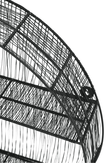 Wetherby Black Wire Round Wall Shelf