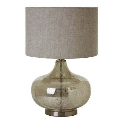 Turin Grey Fabric Shade Table Lamp