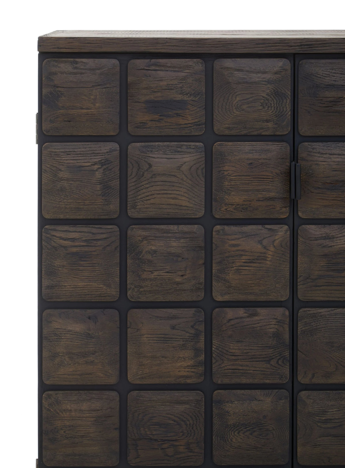 Lincoln Recycled Dark Oak Wood Cabinet