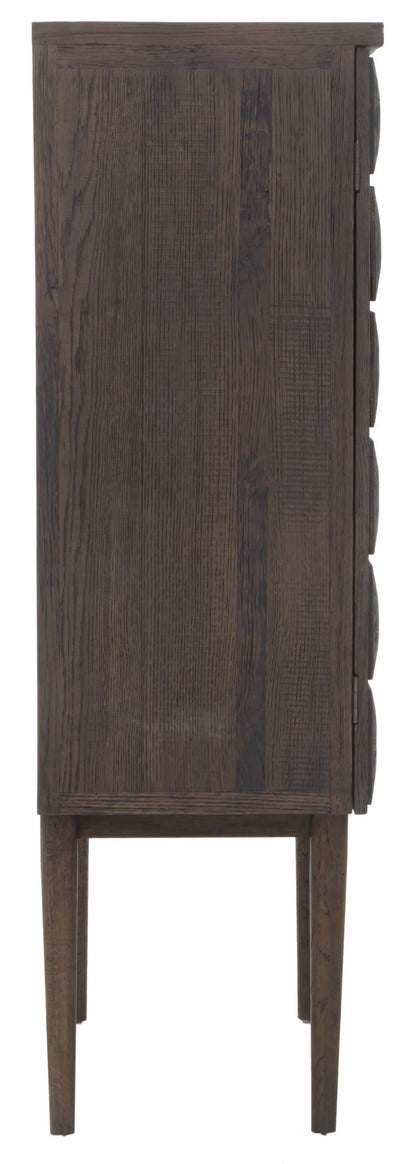 Lincoln Recycled Dark Oak Wood Cabinet