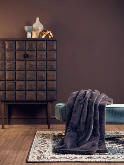 Lincoln Recycled Dark Oak Wood Cabinet