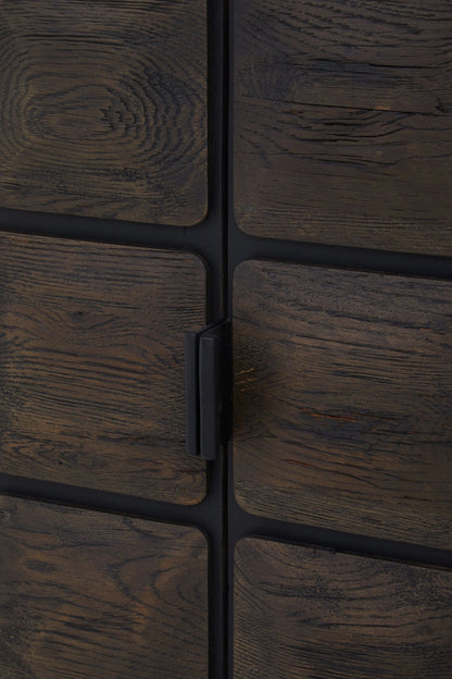 Lincoln Recycled Dark Oak Wood Cabinet