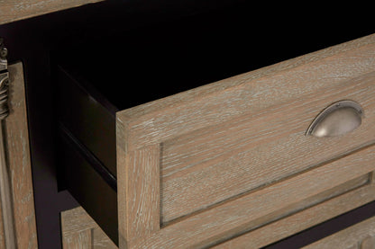 Vienna Grey Wash and Antique Black Sideboard