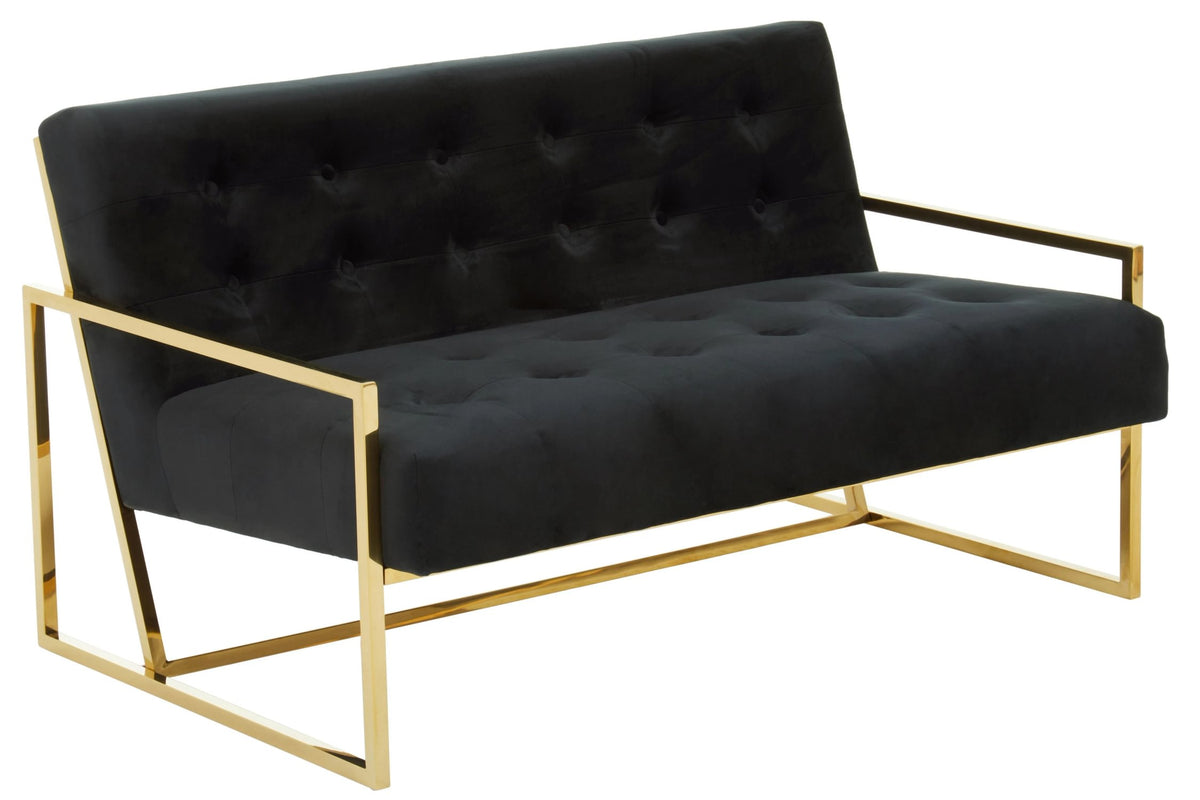 Devon Velvet Two Seat Sofa 