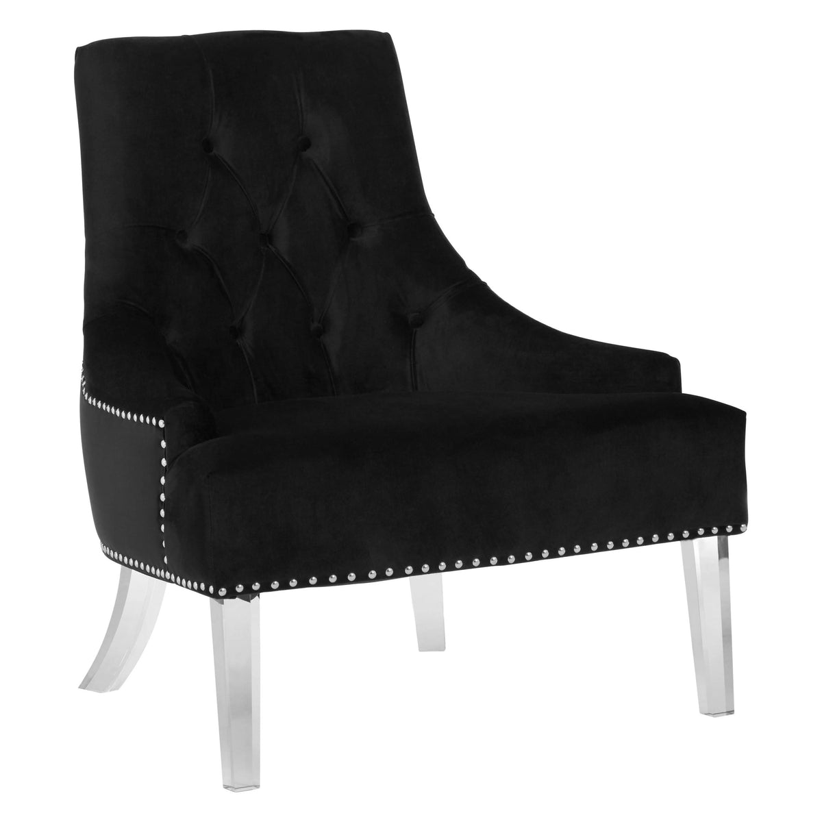 Sorrento Button Tufted Velvet Chair 