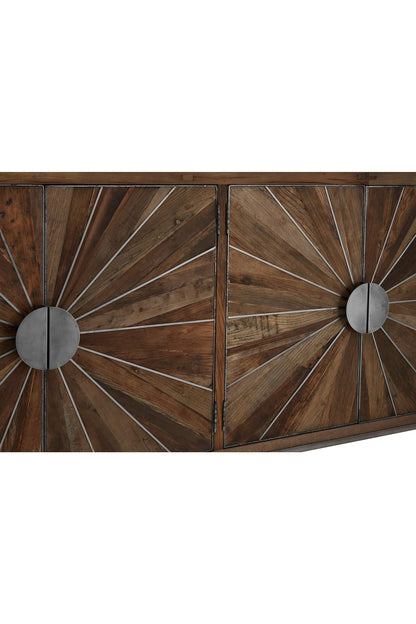 Bexhill Recycled Elm Wood 4 Door Sideboard