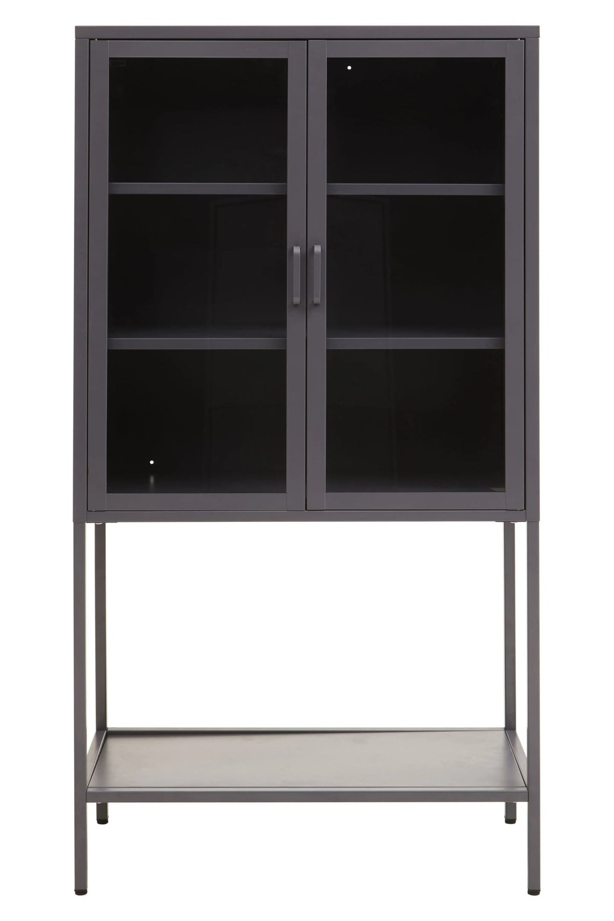 Cambridge Two Door Metal Cabinet with Glass Doors 