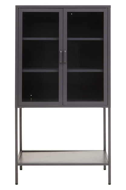 Cambridge Two Door Metal Cabinet with Glass Doors 