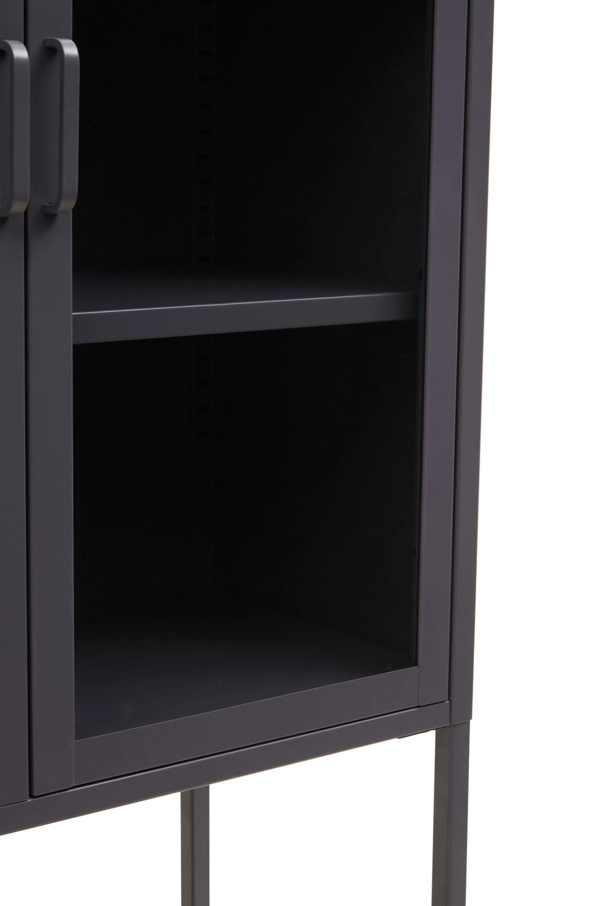 Cambridge Two Door Metal Cabinet with Glass Doors 