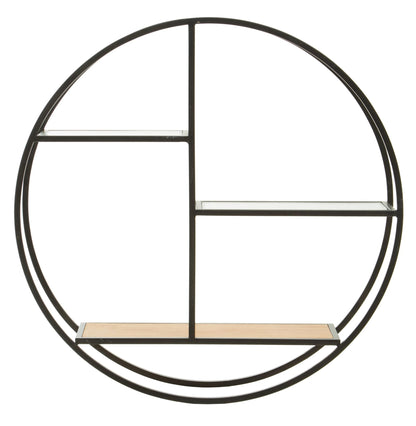Uppingham 3 Tier Round Metal Wall Shelf