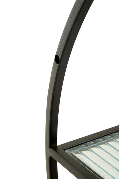 Uppingham 3 Tier Round Metal Wall Shelf