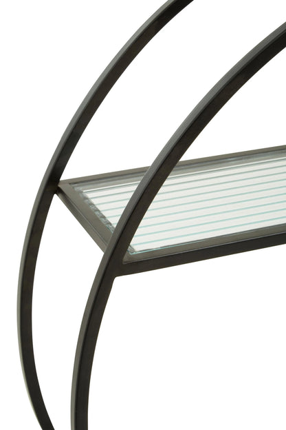 Uppingham 3 Tier Round Metal Wall Shelf
