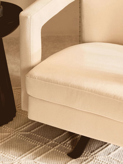 Ascot Velvet Swivel Chair 