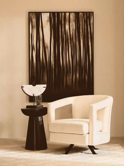 Ascot Velvet Swivel Chair 