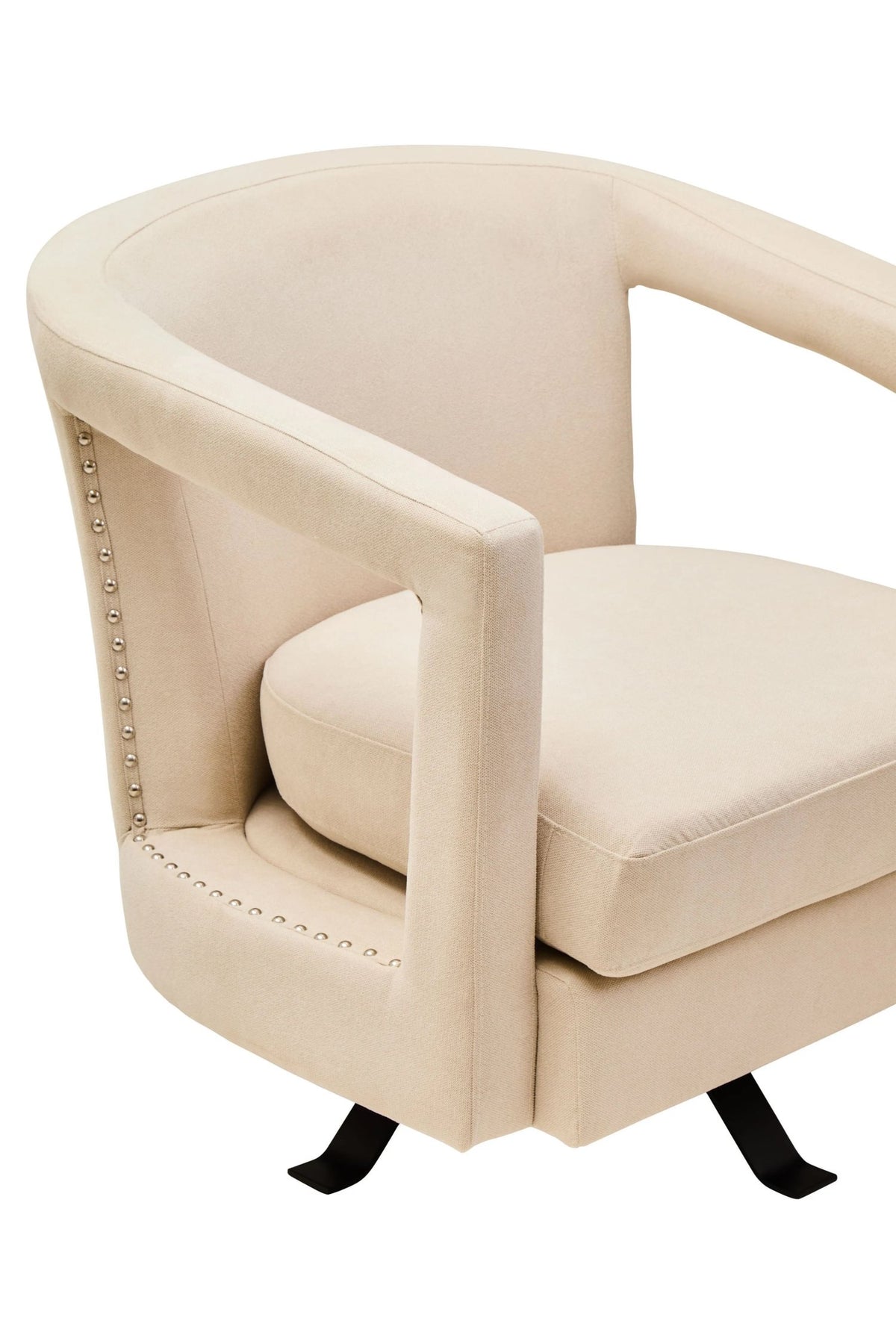 Ascot Velvet Swivel Chair 