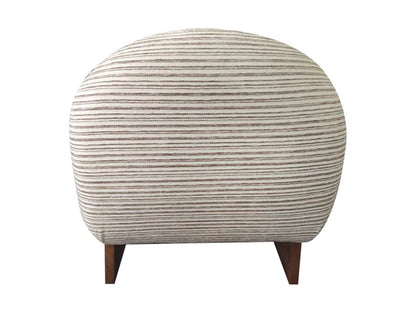 Witney Natural Textured Stripe Armless Lounge Chair