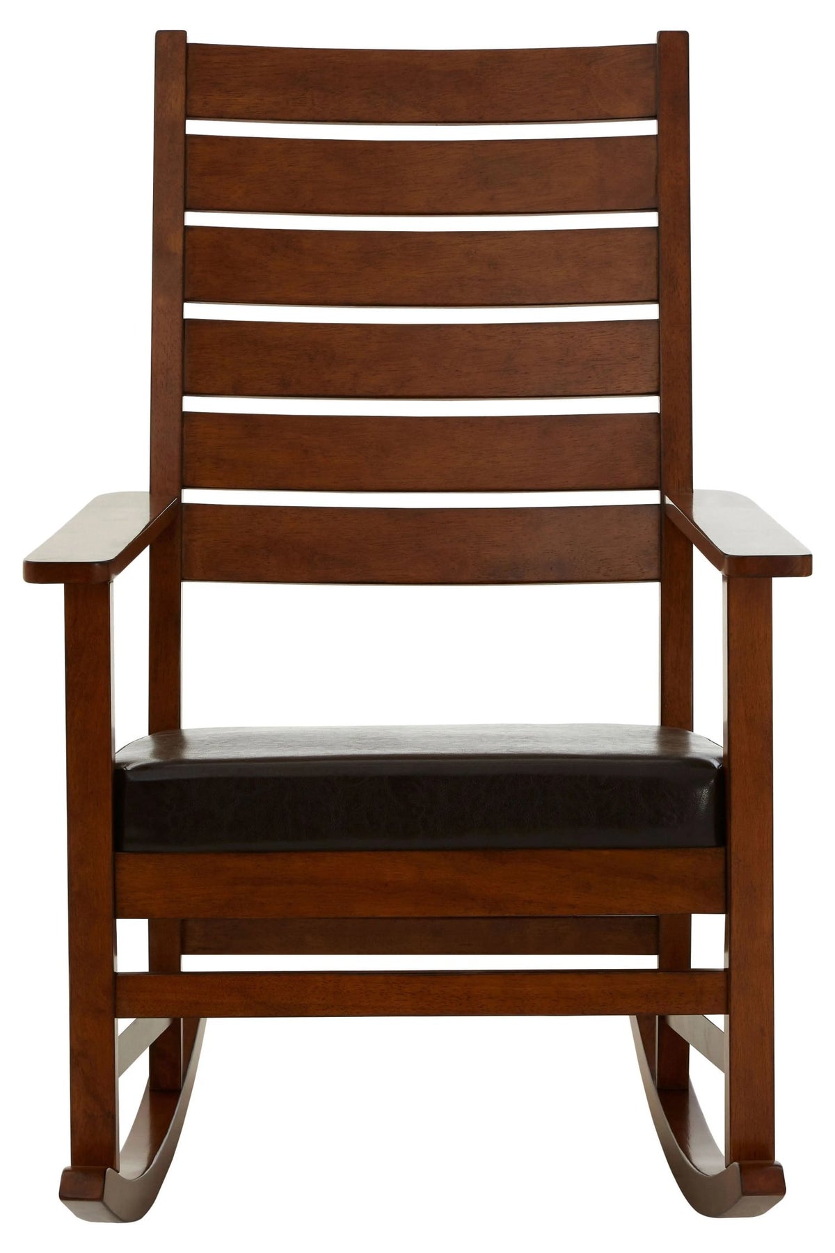Blandford Brown Leather Effect Rocking Chair