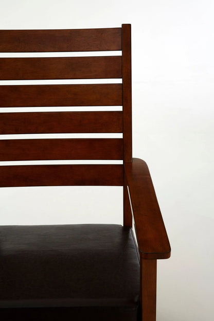 Blandford Brown Leather Effect Rocking Chair