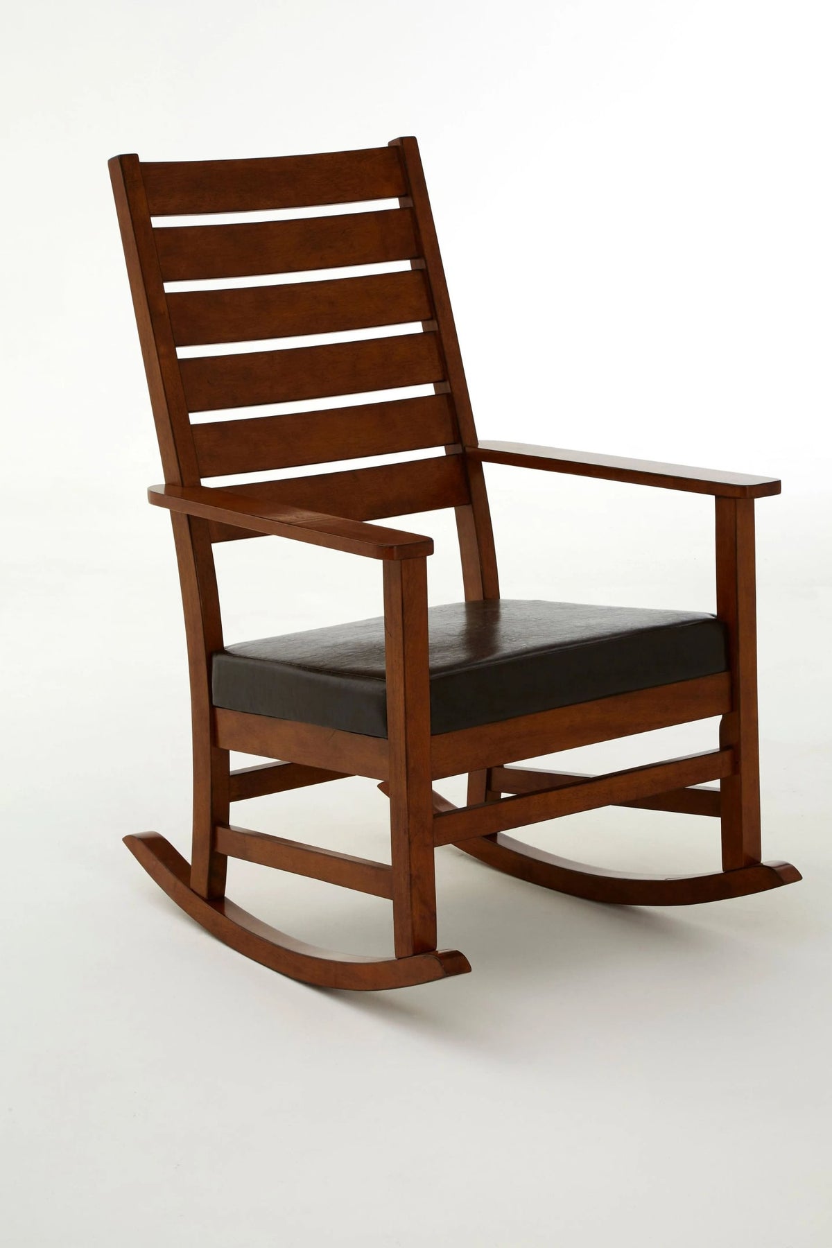 Blandford Brown Leather Effect Rocking Chair
