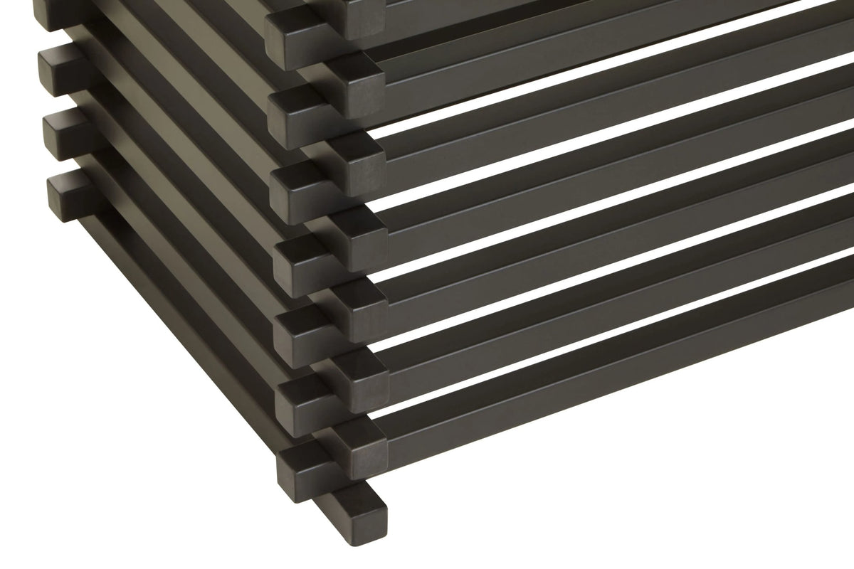 Valencia Rectangular Glass Dining Table #colour_black