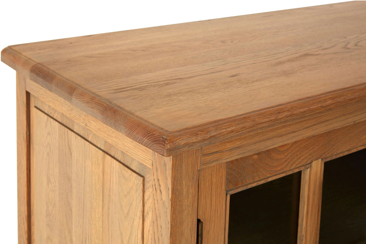 Cannes Oak Wood Sideboard with Washed Grey Finish